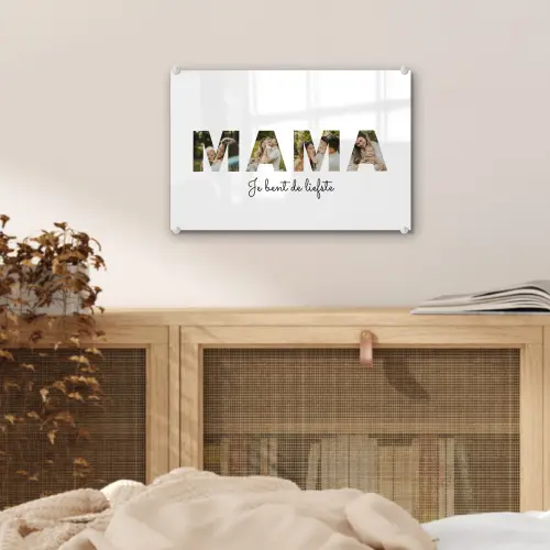 Mama - Lettercollage plexiglas 5mm klein -sfeer4