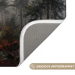 Bospad - Herfstbladeren - Natuur - Schilderachtig - Oranje Badmat klein -USP_AntislipFR