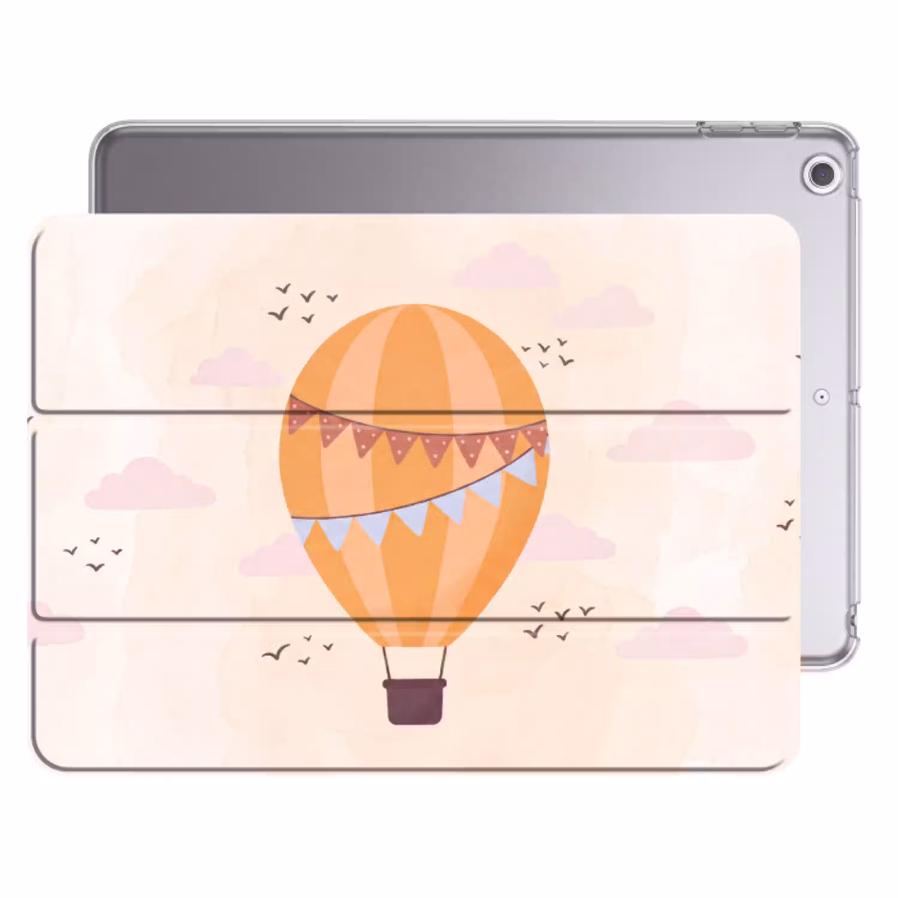 Luchtballon - Slingers - Avontuur - Illustratie - Oranje Apple iPad 2017 middel -threedimensional_3d_global