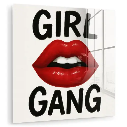 Lip - Girl - Rood - Letters plexiglas 5mm klein -zzzproduct_nieuw
