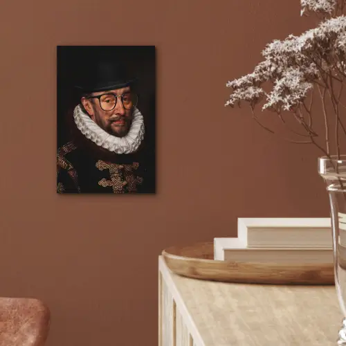 Willem van Oranje - Adriaen Thomasz - Bril aluminium wit klein -sfeer4