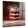 Rode - Velvet - Taart - Eten plexiglas 5mm klein -zzzproduct_nieuw