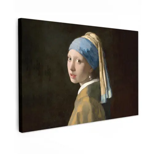Meisje met de parel - Schilderij - Oude meesters - Vermeer canvas 2cm klein -z3d