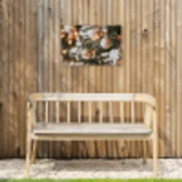 Kerst - Kerstboom - Winter - Binnen - Sneeuw Tuinposter op houten frame 2 cm dik klein -sfeer4