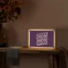 Oh hi - Paars - 3D Light Box met kabel (Tafellamp) klein -sfeer4