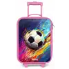 Neon - Voetbal - Kleurrijk Kinderkoffer - Roze klein -zz3dotto