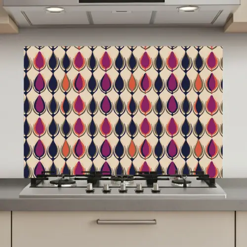 Vintage - Retro - Kleurrijk keuken achterwand spatscherm klein 900 -3d_website