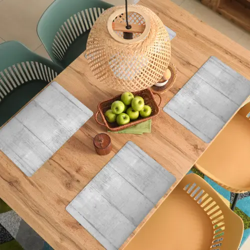 Grijs - Betonlook - Industrieel Placemat vinyl groot -zzsfeer5_Kitchenyeah-website