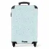 Terrazzo patroon veelkleurig blauw en groen NBS - Handbagage koffer - Volwassenen Unisex middel -productfoto_recht
