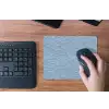 Golven - Ritmisch - Blauw muismat rubber klein 262 -toetsenbord