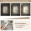 Abstract - Penseelstreken - Golven - Groen Light Box met kabel (Tafellamp) klein -USP_dimbaarNL