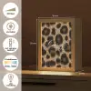Luipaardprint - Bruin - Courage - Sierlijk Light Box met kabel (Tafellamp) klein -USP_NL