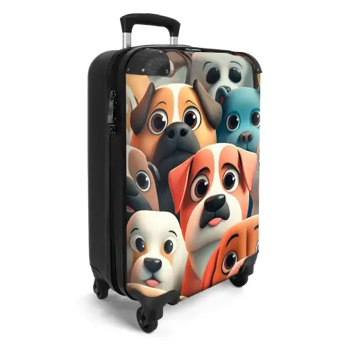 Hondsdolheid Koffer - NBS - Handbagage middel -productfoto_3d