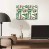 Flamingo - Bloemen - Bladeren - Jungle - Tropical plexiglas 5mm klein -sfeer6