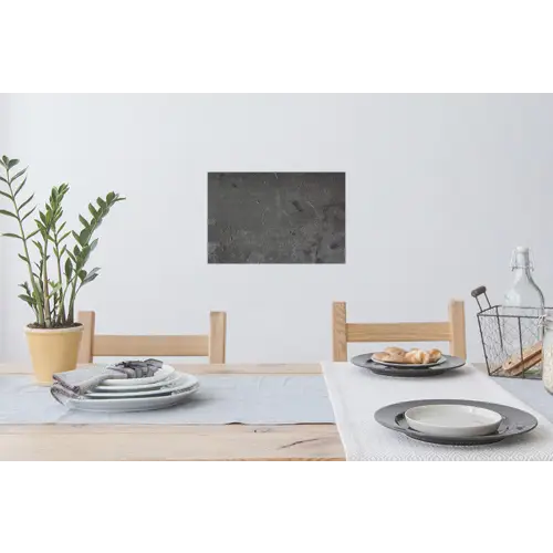 Beton - Grijs - Lijn - Vormen Muursticker klein -eettafel