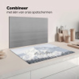 Berg - Sneeuw - Winter - Natuur - Wit Inductie beschermer vinyl 3mm klein -wsfeer7_website