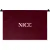 Nice - Bordeaux - Roze Wandkleed katoen klein -zz3d