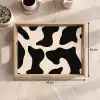 Vlekkenpatroon - Koe - Beige Dienblad Rechthoek middel -USP_Formaat
