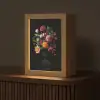 Boeket - Romantisch - Kleurrijk Light Box met kabel (Tafellamp) klein -z3d_website