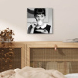 Portret - Thee - Vrouw aluminium wit klein -sfeer3