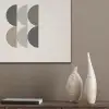 Halve cirkels - Aardetinten - Grafisch PET vilt klein -sfeer6_closeup