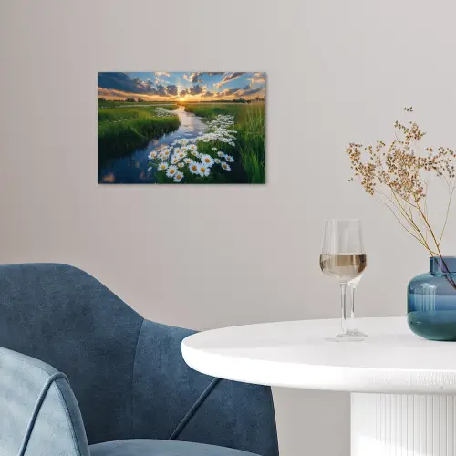 Beekje - Landschap - Margriet poster papier klein -sfeer3