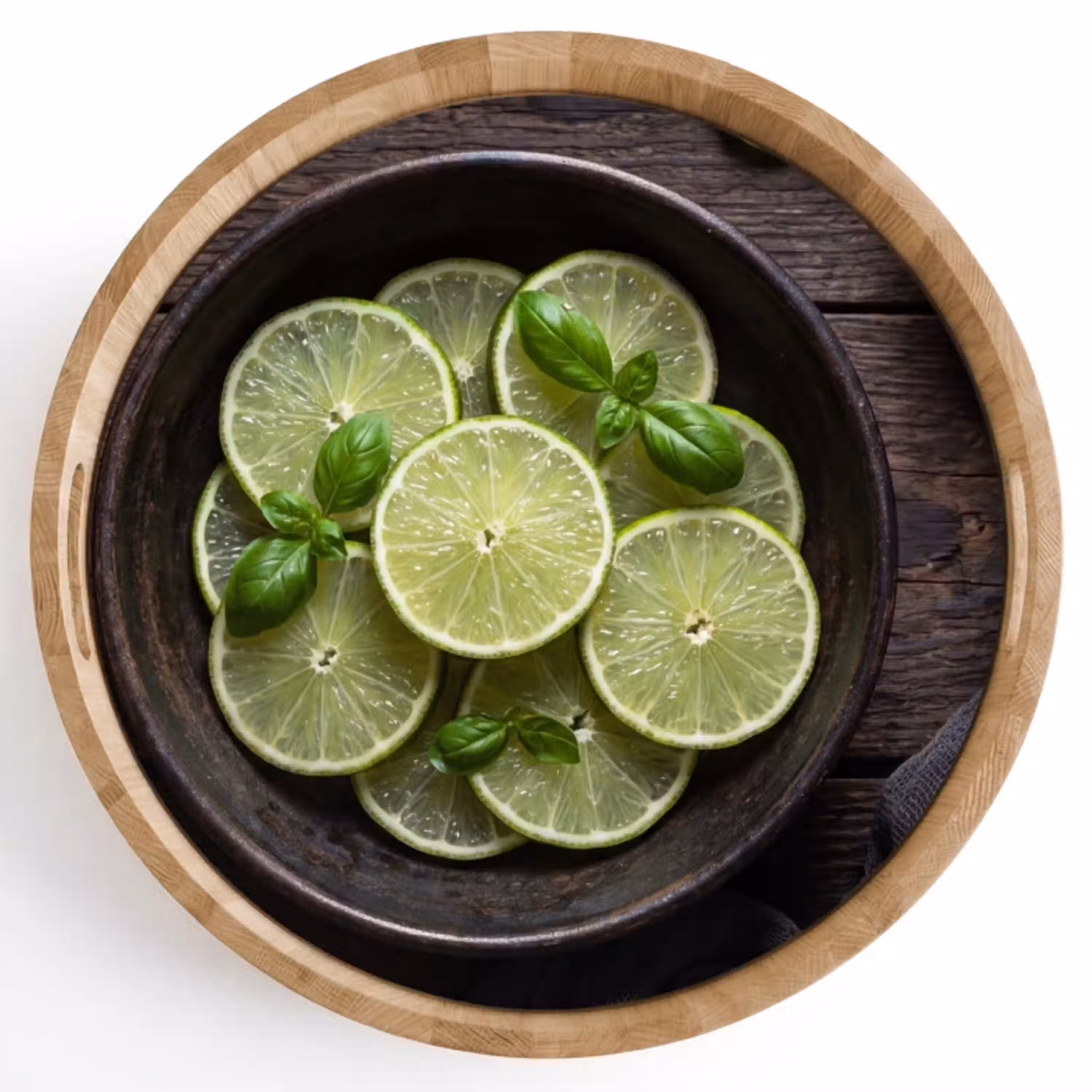 Fruit - Groen - Eten Dienblad Rond middel -z3d_shopping