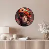 Vrouw - Donuts - Kleurrijk Fotolijst rond zonder passe partout klein -sfeer3