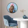 Kat - Handdoek - Washand - Zeep Fotolijst rond zonder passe partout klein -sfeer2