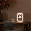 Bier - Japandi - Decoratie - Zwart Light Box met kabel (Tafellamp) klein -sfeer4
