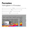 Hamburger - Stippen - Golven - Kleuren Muismat XXL klein -sfeer5