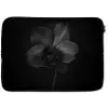 Zwart - Bloem - Orchidee laptophoes neopreen klein -zkaufland3dotto
