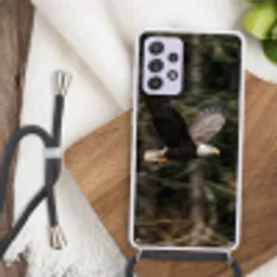 Zeearend - Vliegen - Bos - Natuur Hoesje Samsung Galaxy A52 5G met koord klein -sfeer4