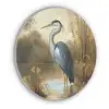 Reiger - Water - Planten Akoestische PET Vilt - Rond klein -3d