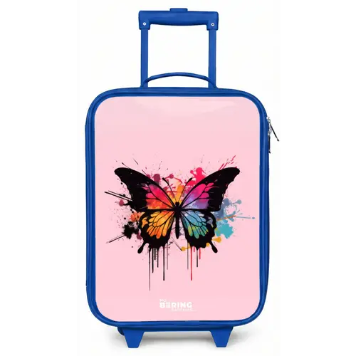 Vlinderverf Kinderkoffer - Blauw klein -zz3dotto