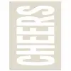 Cheers - Feest - Japandi - Vintage poster papier klein -3d