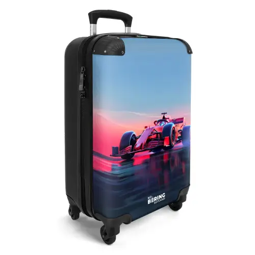 Rode racer Koffer - NBS - Handbagage middel -productfoto_3d