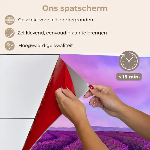 Lavendel - Paars - Bloemen - Natuur keuken achterwand spatscherm klein -spatscherm_NL