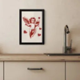 Cupido - Hartjes - Rood - Klassiek KitchenYeah - Keuken - Fotolijst klein -sfeer2