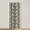 Botanisch - Dessin - Zwart - Beige deurposter klein 289 -3d_beige