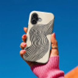 Golvend - Lijnen - Abstract - Silhouet Toughcase MagSafe Apple iPhone 17 klein -Sfeer1V