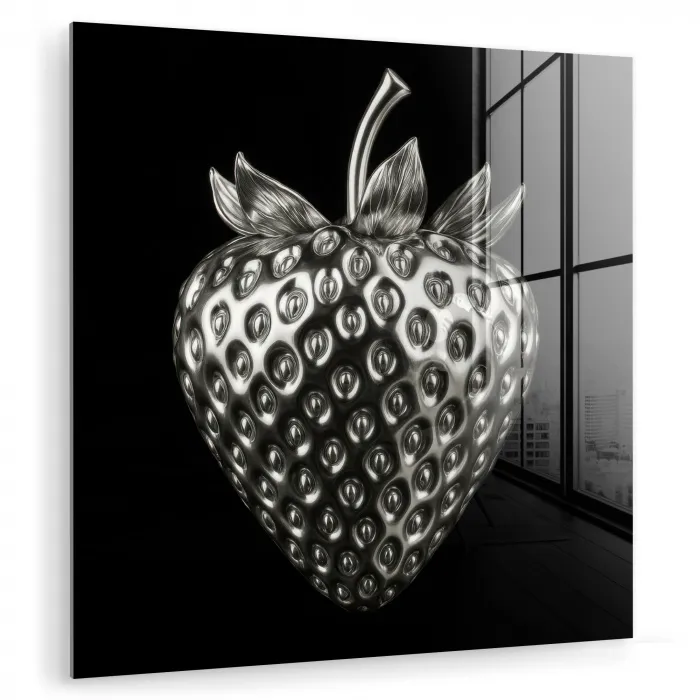 Aardbei - Zaadstructuur - Realistisch plexiglas 5mm klein -zzzproduct_nieuw