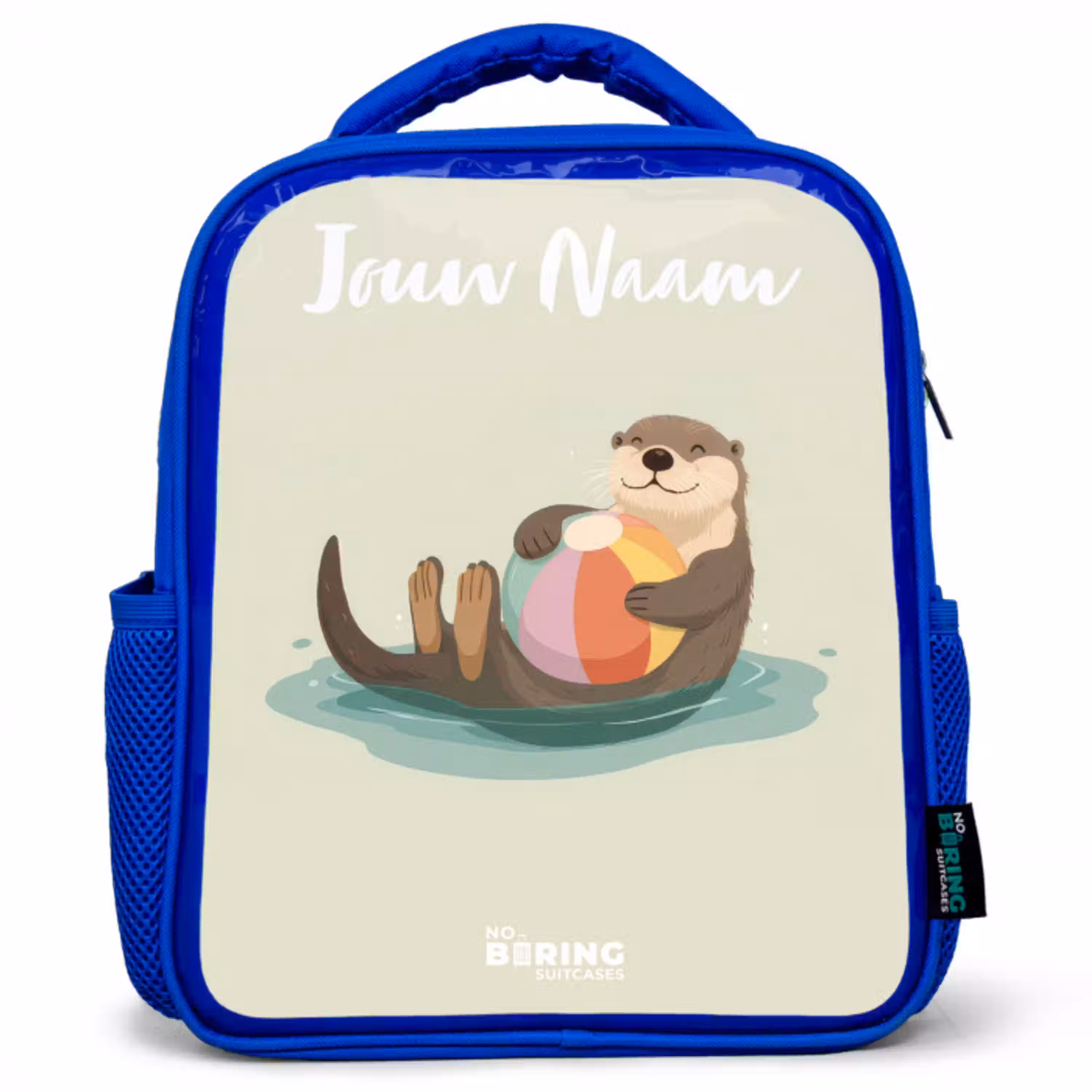 Otter - Strandbal - Water Kinderrugzak - Blauw middel -3d
