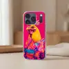 Haan - Kleurrijk - Kimono - Roze Telefoonhoesje iPhone 17 Pro klein -sfeer2
