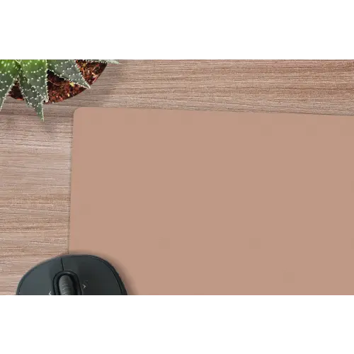 Beige - Kleur - Roze muismat rubber klein 262 -closeup