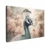 Pauw - Vogels - Bloemen - Boom - Botanisch canvas 2cm klein -z3d