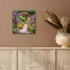 Doorkijk - Bloemen - Pad - Natuur aluminium wit klein -sfeer4