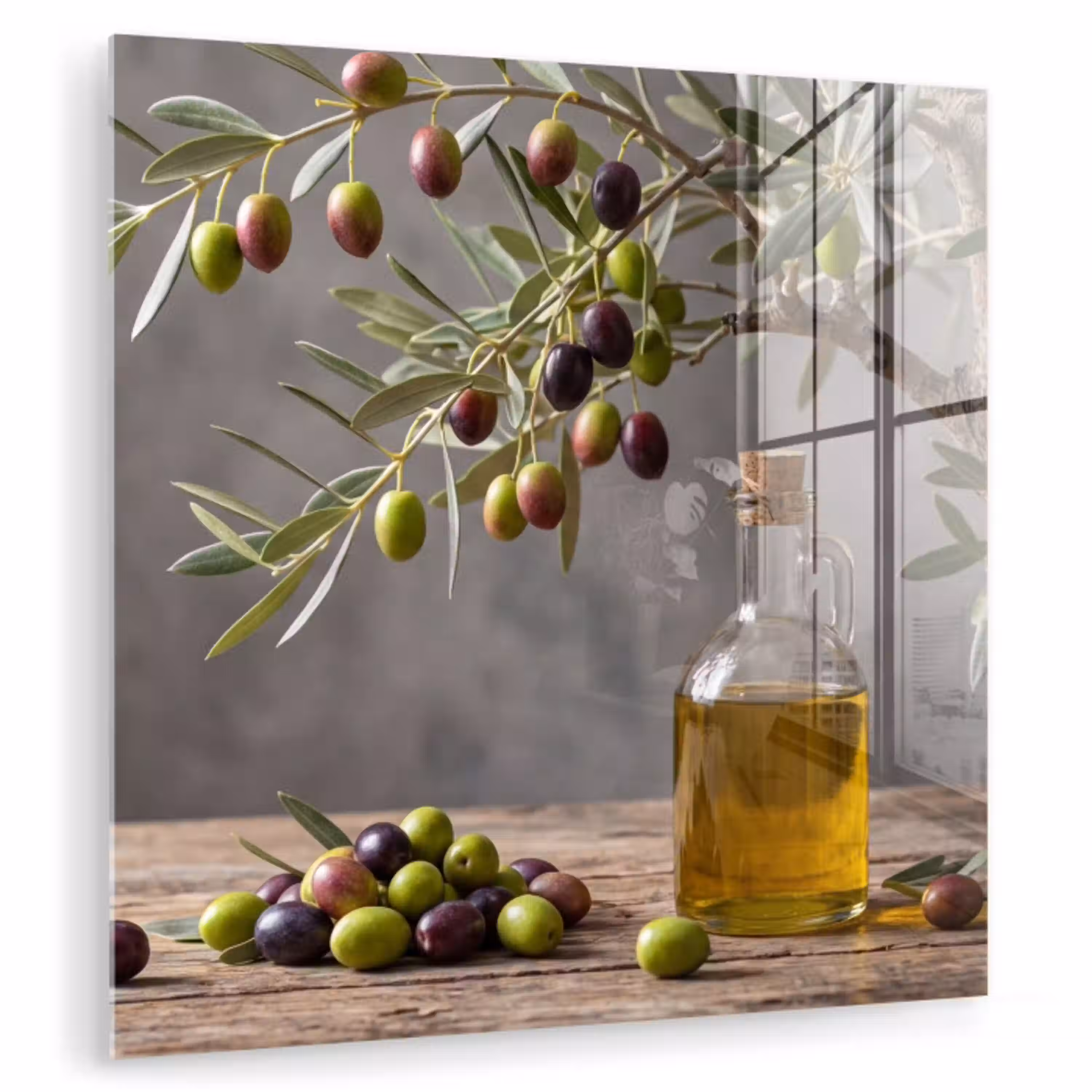 Olijfboom - Olijven - Natuur plexiglas 5mm klein -zzzproduct_nieuw