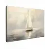 Zeilschip - Zee - Bewolkt Tuinposter op houten frame 2 cm dik klein -3d