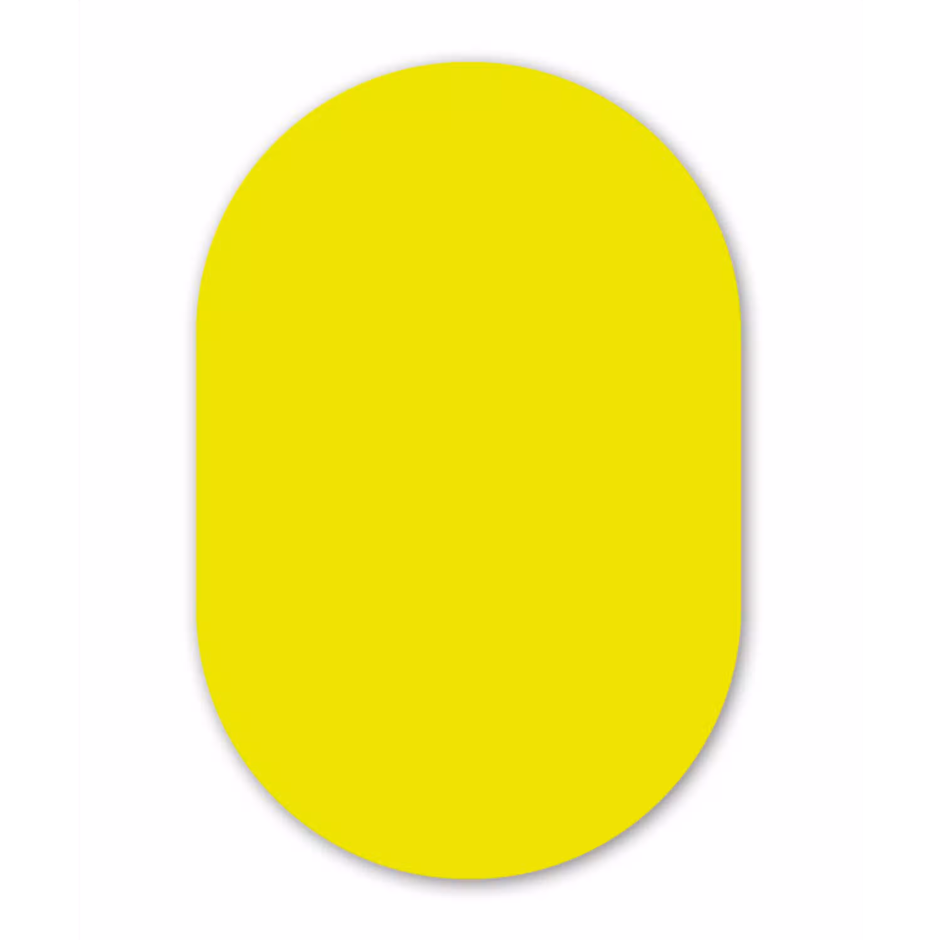 Bright - Canary - Geel Wandcirkel Ovaal Aluminium middel 839 -3d